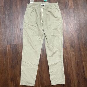 NWT DeFacto Linen Style Jogger Fit Tan Pants